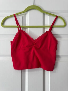 Intimately Free People Lacey Essential Cami Poppy Red Size XS S
